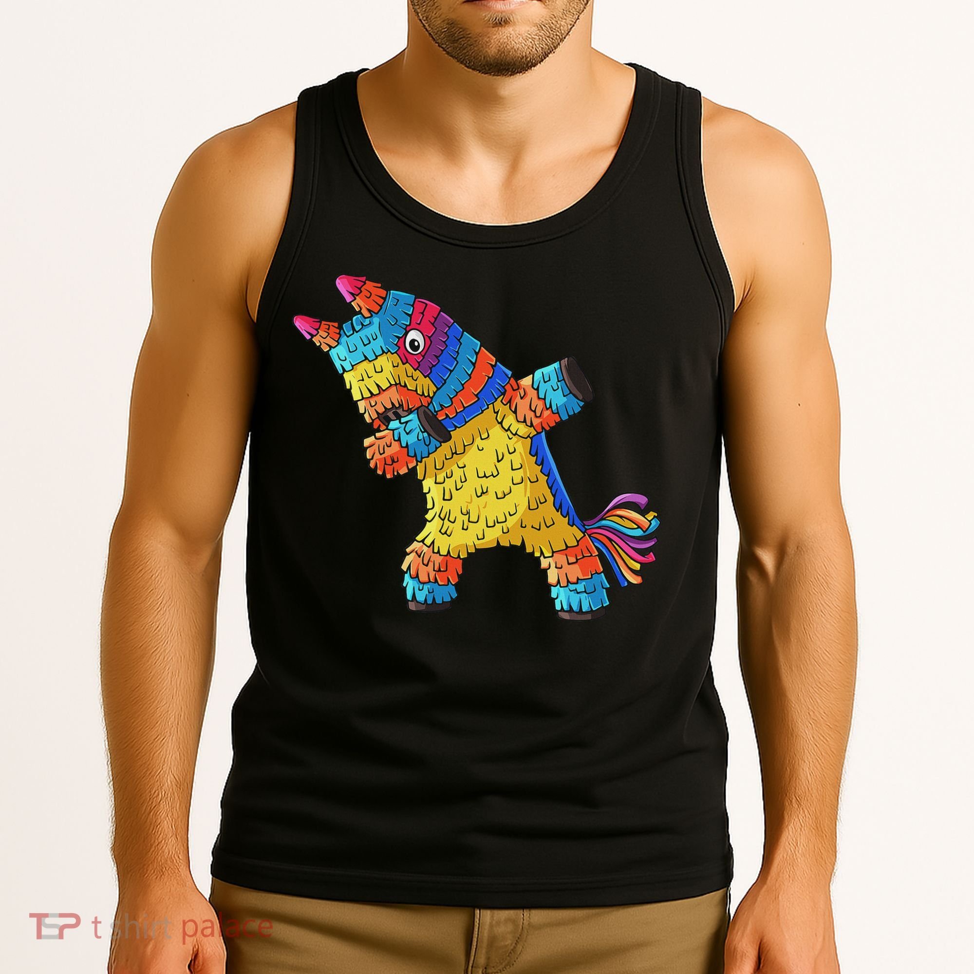 Cinco De Mayo Dabbing Donkey Pinata Funny Mexican Dab Tank Top