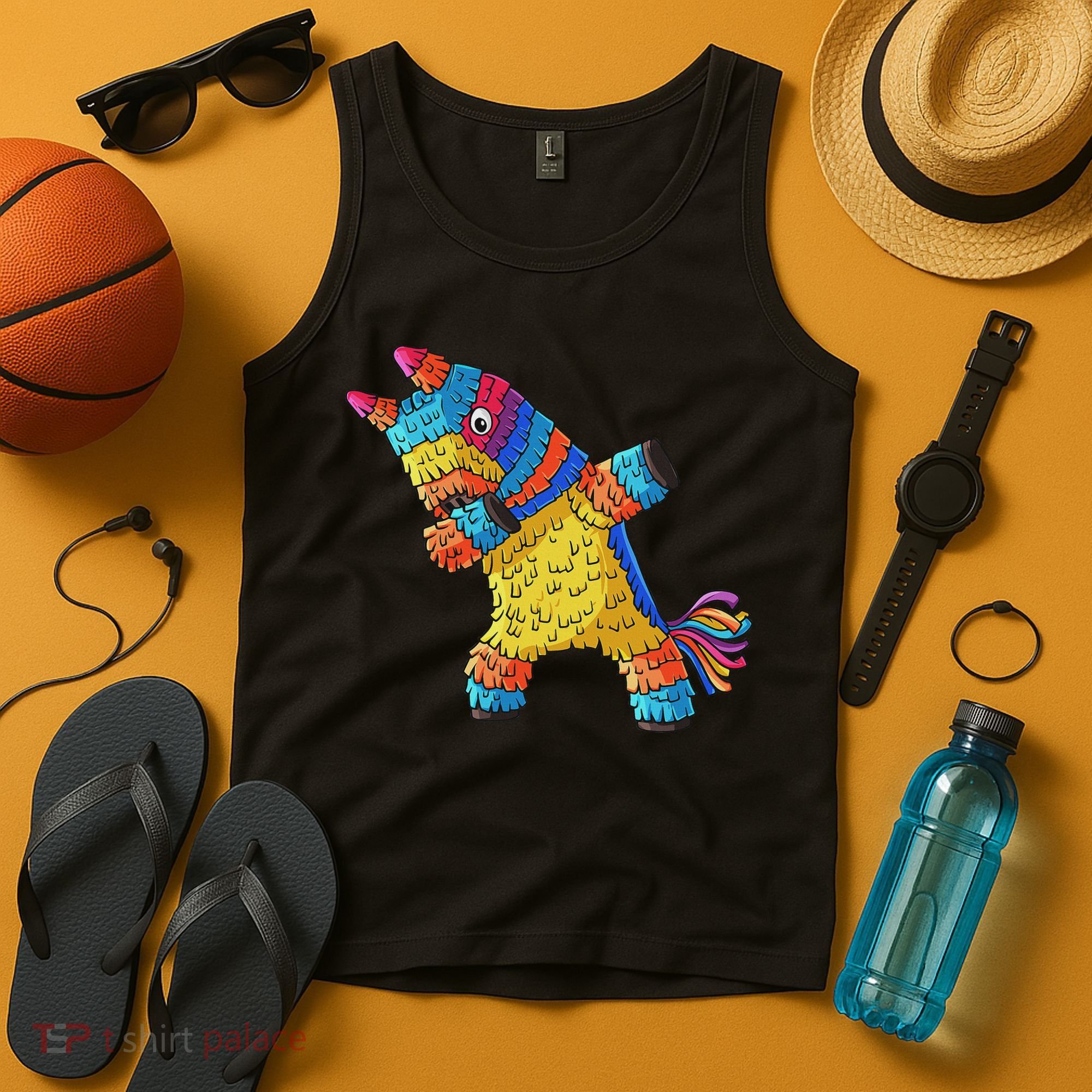 Cinco De Mayo Dabbing Donkey Pinata Funny Mexican Dab Tank Top