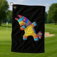 Cinco De Mayo Dabbing Donkey Pinata Funny Mexican Dab Golf Towel thumb 1