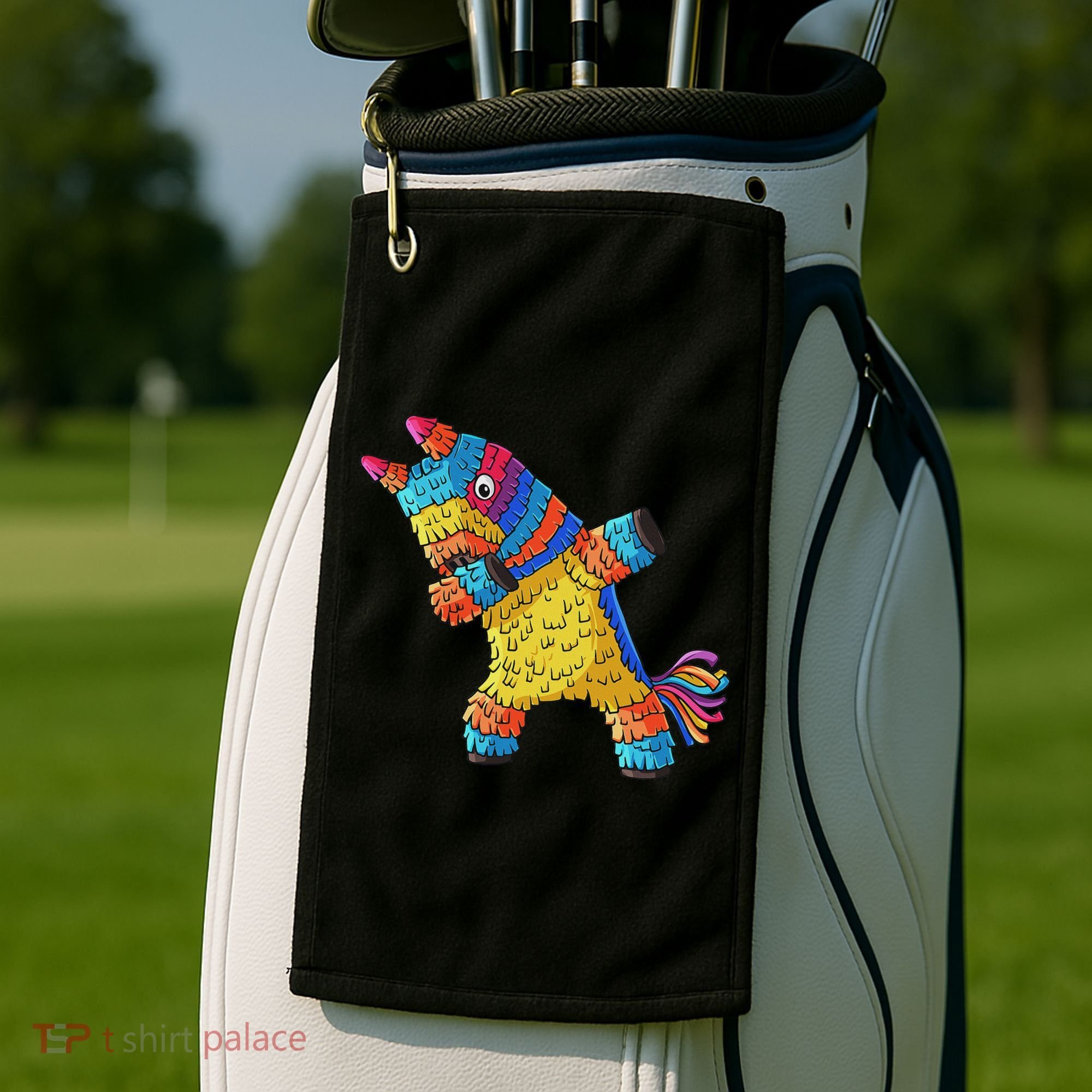Cinco De Mayo Dabbing Donkey Pinata Funny Mexican Dab Golf Towel