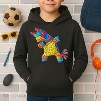 Cinco De Mayo Dabbing Donkey Pinata Funny Mexican Dab Kids Hoodie thumb 2