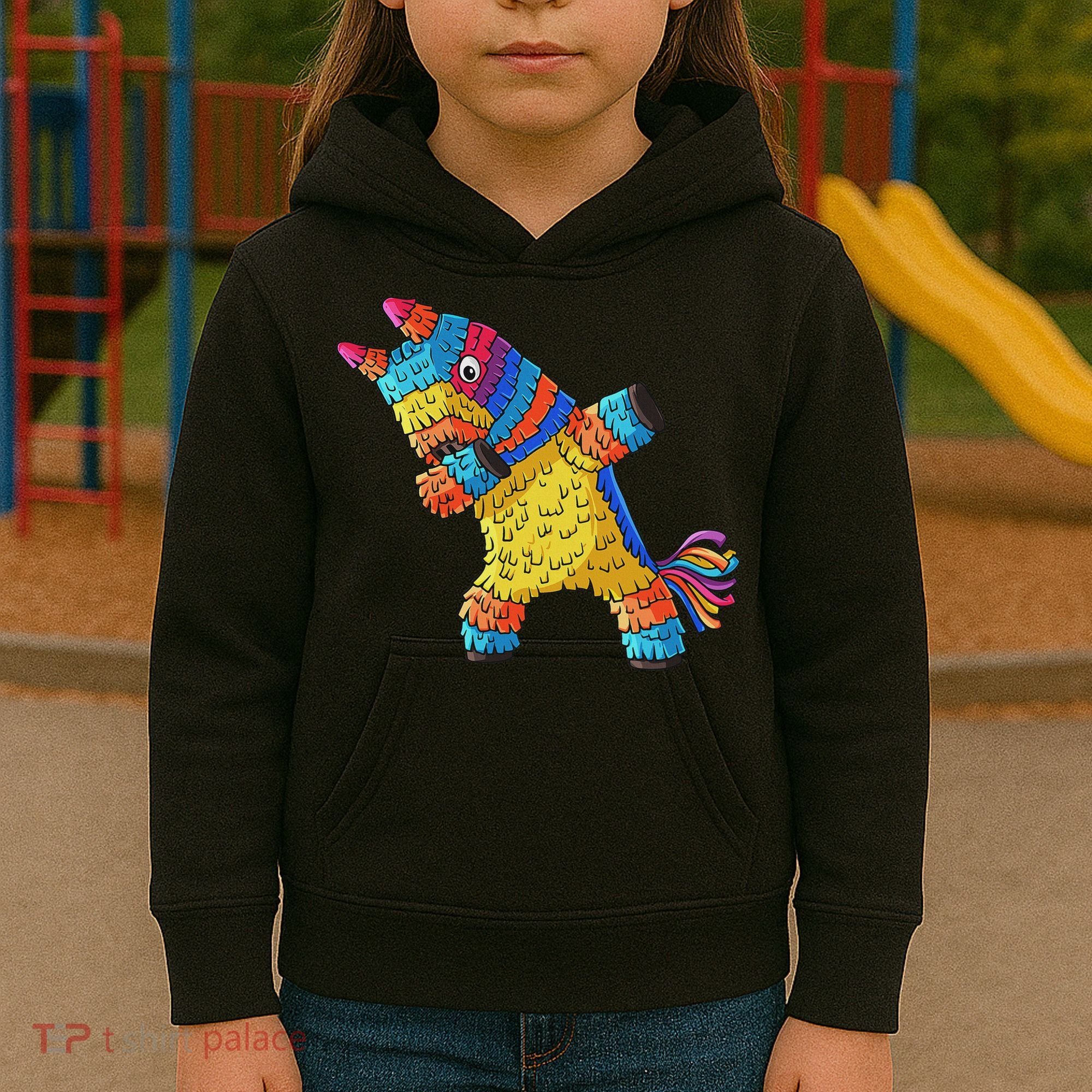 Cinco De Mayo Dabbing Donkey Pinata Funny Mexican Dab Kids Hoodie