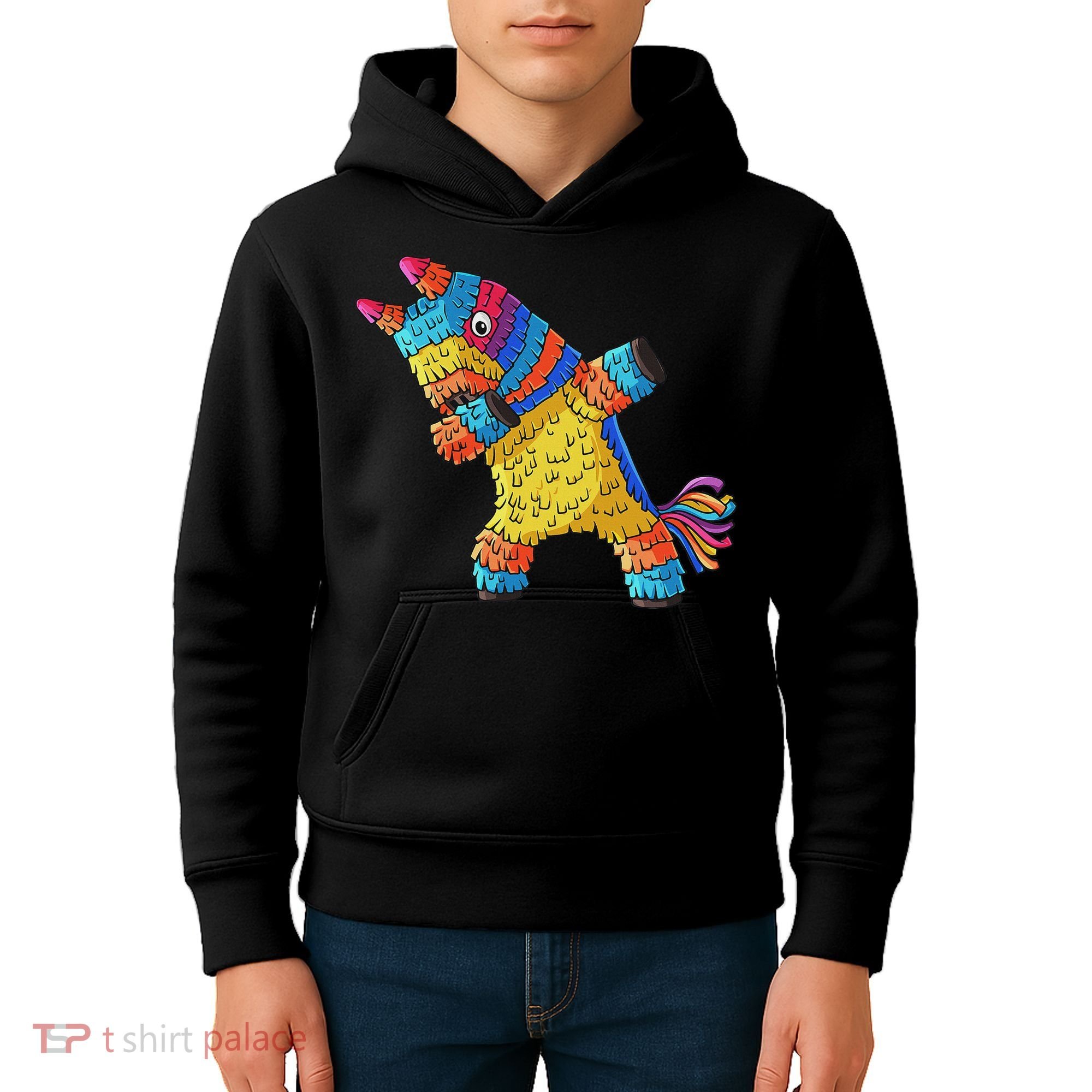 Cinco De Mayo Dabbing Donkey Pinata Funny Mexican Dab Kids Hoodie