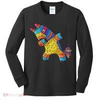 Cinco De Mayo Dabbing Donkey Pinata Funny Mexican Dab Kids Long Sleeve Shirt thumb 0