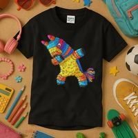 Cinco De Mayo Dabbing Donkey Pinata Funny Mexican Dab Kids T-Shirt thumb 3