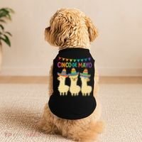 Cinco De Mayo Llama Fiesta Ultimate May 5th Party Vibe Doggie Tank thumb 2