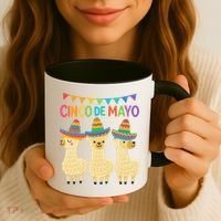 Cinco De Mayo Llama Fiesta Ultimate May 5th Party Vibe Coffee Mug thumb 3
