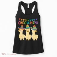 Cinco De Mayo Llama Fiesta Ultimate May 5th Party Vibe Women's Tank Top thumb 0