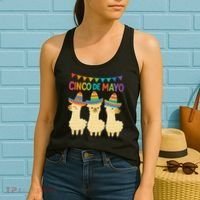 Cinco De Mayo Llama Fiesta Ultimate May 5th Party Vibe Women's Tank Top thumb 2