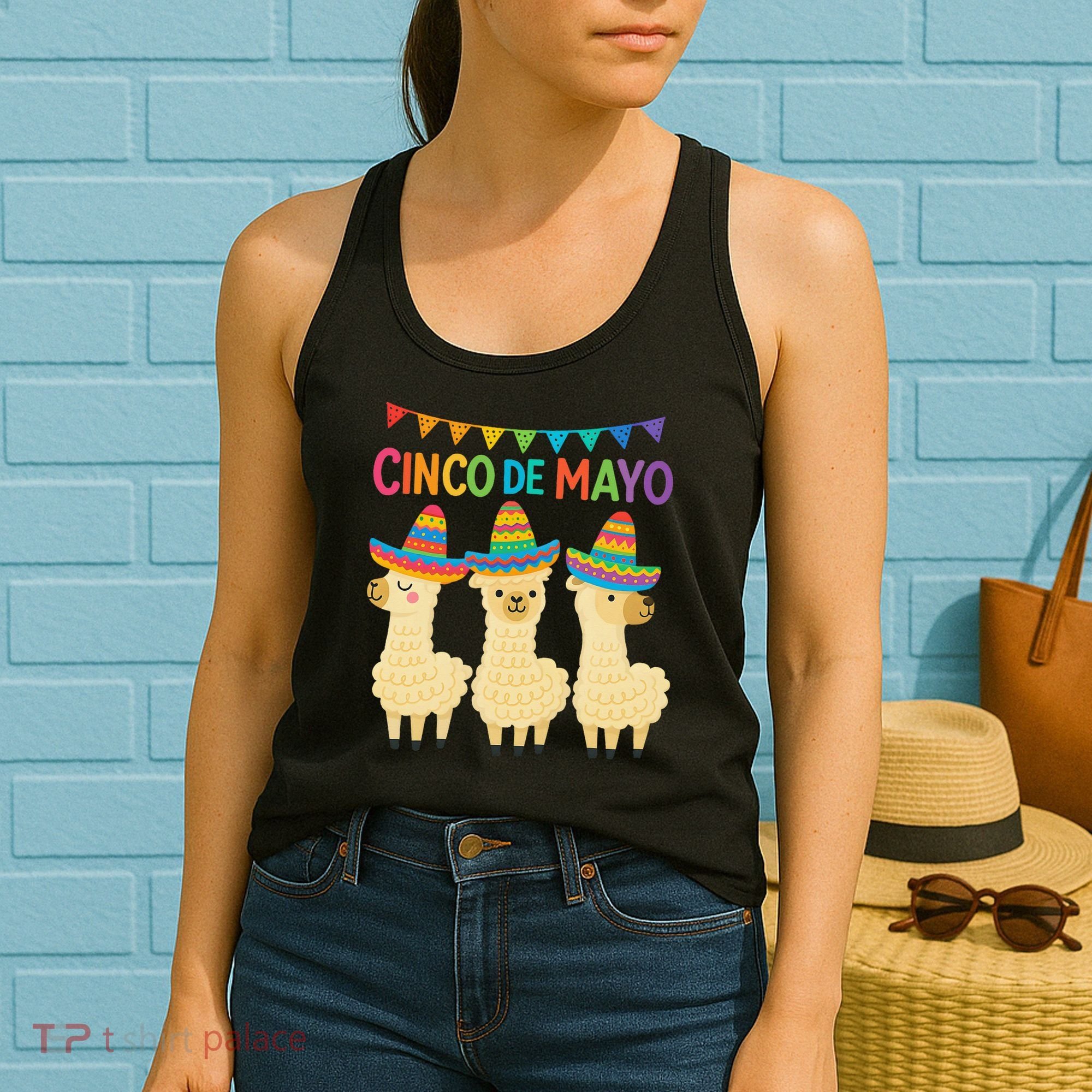 Cinco De Mayo Llama Fiesta Ultimate May 5th Party Vibe Women's Tank Top