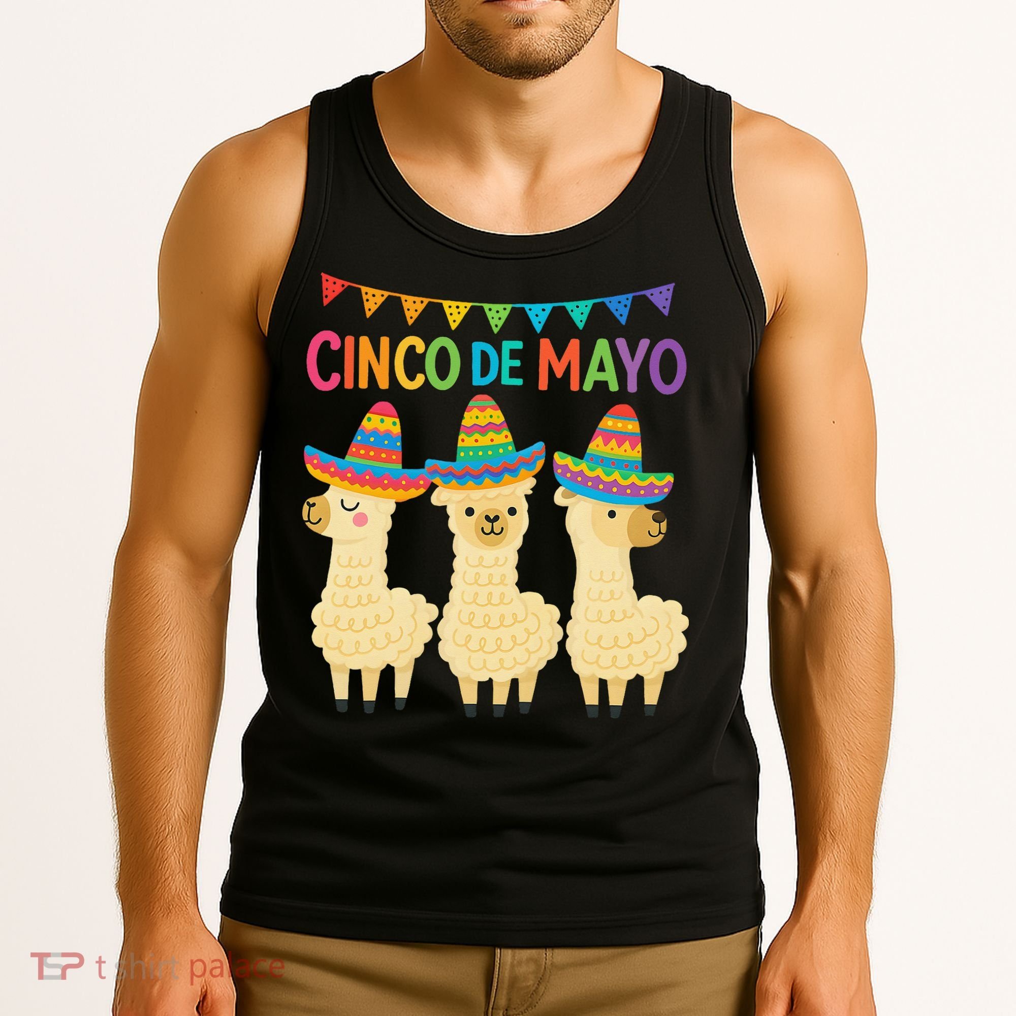 Cinco De Mayo Llama Fiesta Ultimate May 5th Party Vibe Tank Top