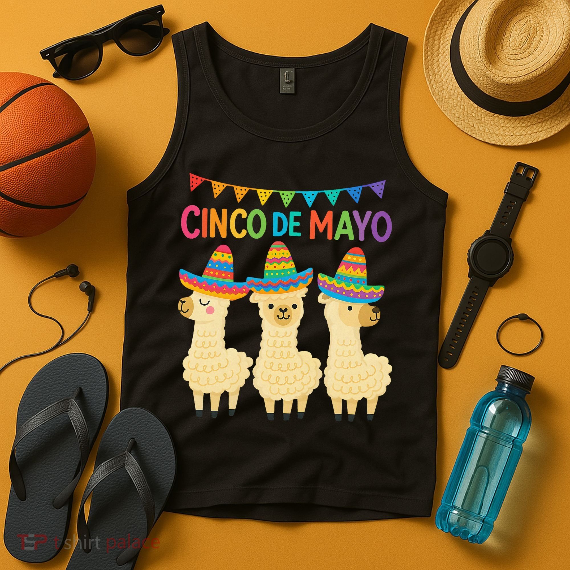 Cinco De Mayo Llama Fiesta Ultimate May 5th Party Vibe Tank Top