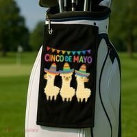 Cinco De Mayo Llama Fiesta Ultimate May 5th Party Vibe Golf Towel thumb 2