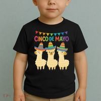 Cinco De Mayo Llama Fiesta Ultimate May 5th Party Vibe Toddler T-Shirt thumb 2