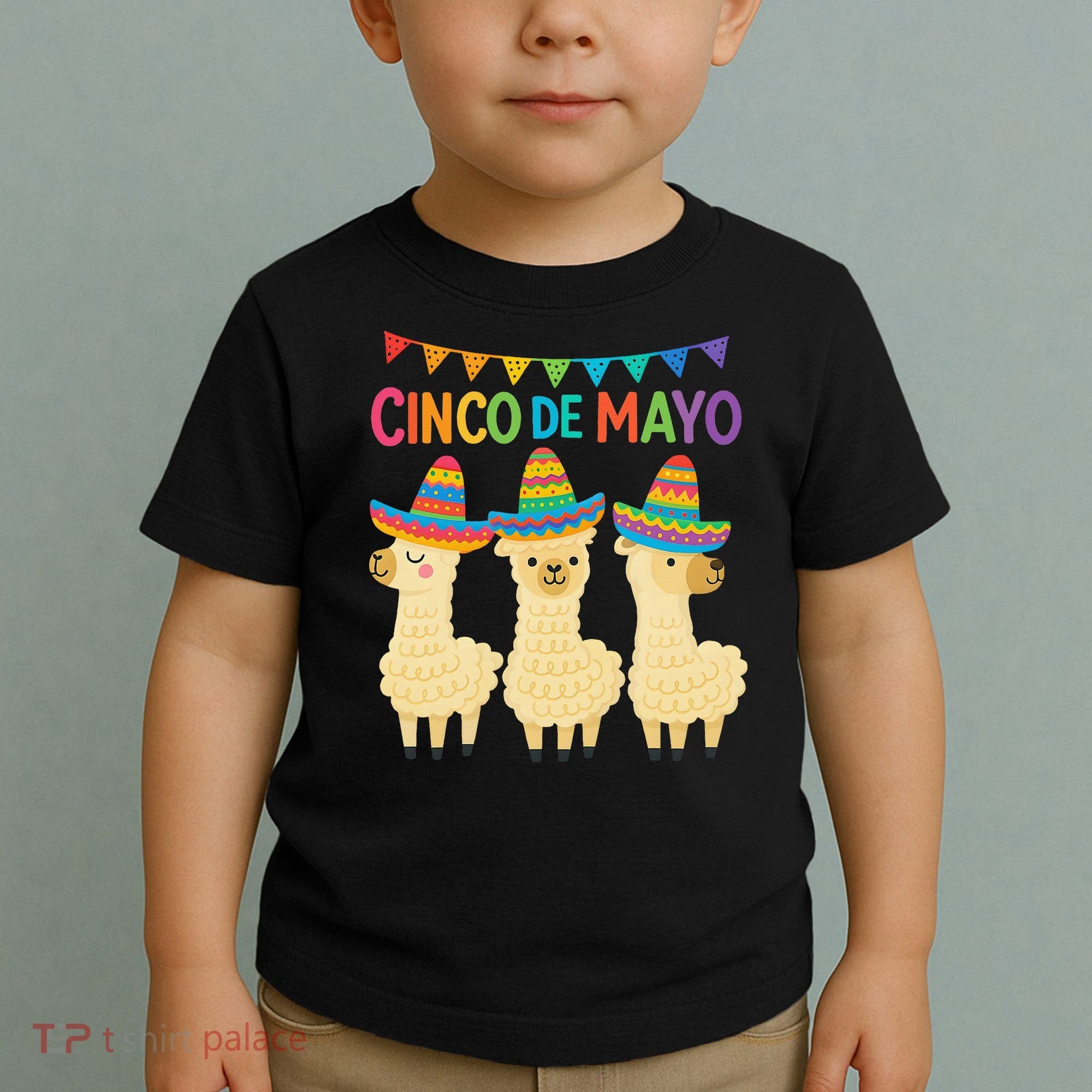 Cinco De Mayo Llama Fiesta Ultimate May 5th Party Vibe Toddler T-Shirt
