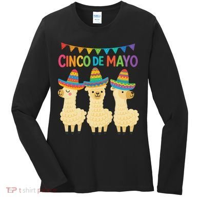 Cinco De Mayo Llama Fiesta Ultimate May 5th Party Vibe Women's Long Sleeve Shirt
