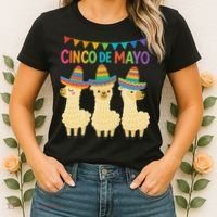 Cinco De Mayo Llama Fiesta Ultimate May 5th Party Vibe Women's T-Shirt thumb 2