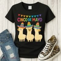 Cinco De Mayo Llama Fiesta Ultimate May 5th Party Vibe Women's T-Shirt thumb 3