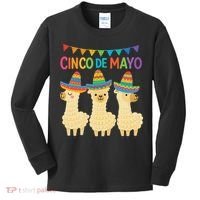 Cinco De Mayo Llama Fiesta Ultimate May 5th Party Vibe Kids Long Sleeve Shirt thumb 0