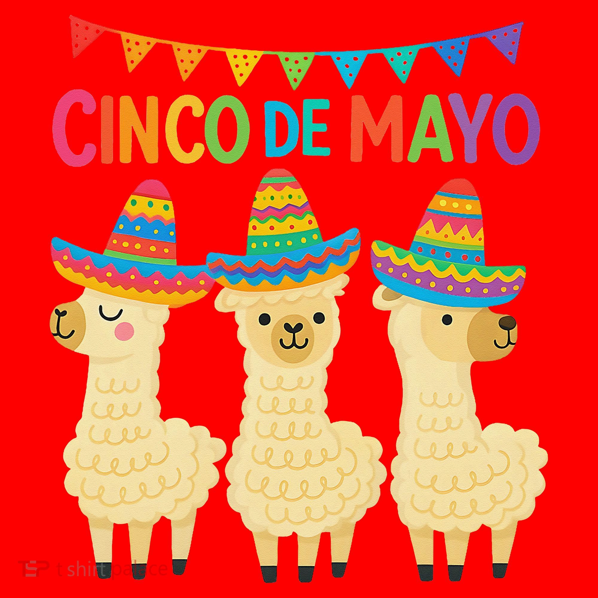 Cinco De Mayo Llama Fiesta Ultimate May 5th Party Vibe Santa Hat