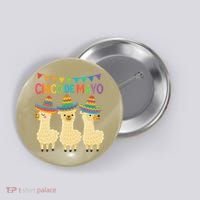 Cinco De Mayo Llama Fiesta Ultimate May 5th Party Vibe Button thumb 0