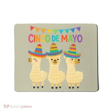Cinco De Mayo Llama Fiesta Ultimate May 5th Party Vibe Mousepad
