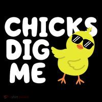Chicks Dig Me Funny Baby Chick Chicken Bucket Hat thumb 4