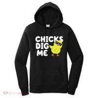 Chicks Dig Me Funny Baby Chick Chicken Women's Hoodie thumb 0