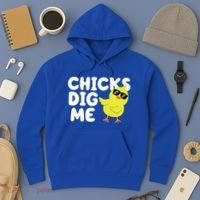 Chicks Dig Me Funny Baby Chick Chicken Hoodie thumb 3