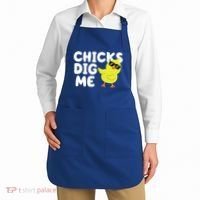 Chicks Dig Me Funny Baby Chick Chicken Apron thumb 2