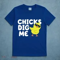 Chicks Dig Me Funny Baby Chick Chicken T-Shirt thumb 5