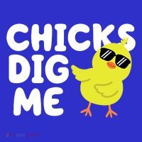 Chicks Dig Me Funny Baby Chick Chicken Coaster thumb 2