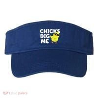 Chicks Dig Me Funny Baby Chick Chicken Visor thumb 0
