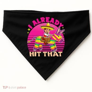 Cinco De Mayo Costume I Already Hit That Pinata USA-Made Doggie Bandana