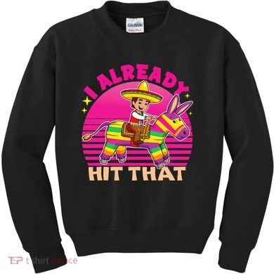 Cinco De Mayo Costume I Already Hit That Pinata Kids Sweatshirt