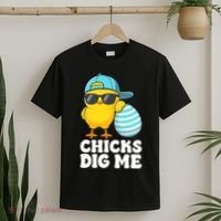 Chicks Dig Me Easter Happy Easter Funny T-Shirt thumb 2