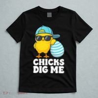 Chicks Dig Me Easter Happy Easter Funny T-Shirt thumb 5