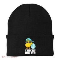 Chicks Dig Me Easter Happy Easter Funny Beanie thumb 0