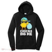 Chicks Dig Me Easter Happy Easter Funny Women's Hoodie thumb 0