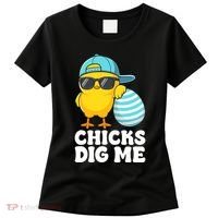 Chicks Dig Me Easter Happy Easter Funny Women's T-Shirt thumb 0