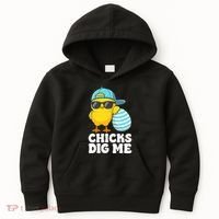 Chicks Dig Me Easter Happy Easter Funny Kids Hoodie thumb 0
