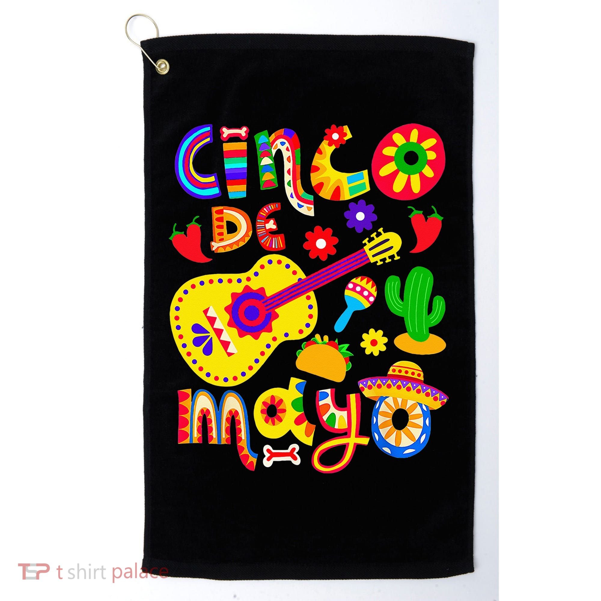 Cinco De Mayo Mexican Fiesta 5 De Mayo Golf Towel
