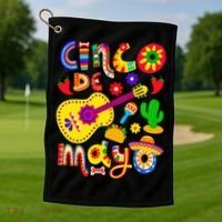 Cinco De Mayo Mexican Fiesta 5 De Mayo Golf Towel thumb 1