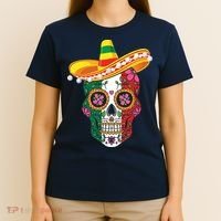 Cinco De Mayo Shirts Sugar Mexican Skull Cinco De Mayo T-Shirt thumb 4