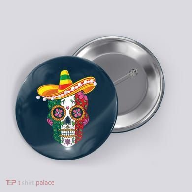 Cinco De Mayo Shirts Sugar Mexican Skull Cinco De Mayo Button