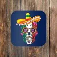 Cinco De Mayo Shirts Sugar Mexican Skull Cinco De Mayo Coaster thumb 0