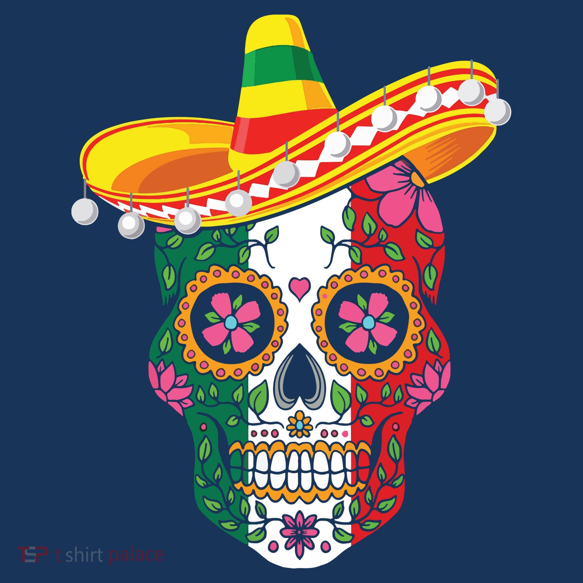 Cinco De Mayo Shirts Sugar Mexican Skull Cinco De Mayo Coaster