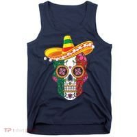 Cinco De Mayo Shirts Sugar Mexican Skull Cinco De Mayo Tank Top thumb 0