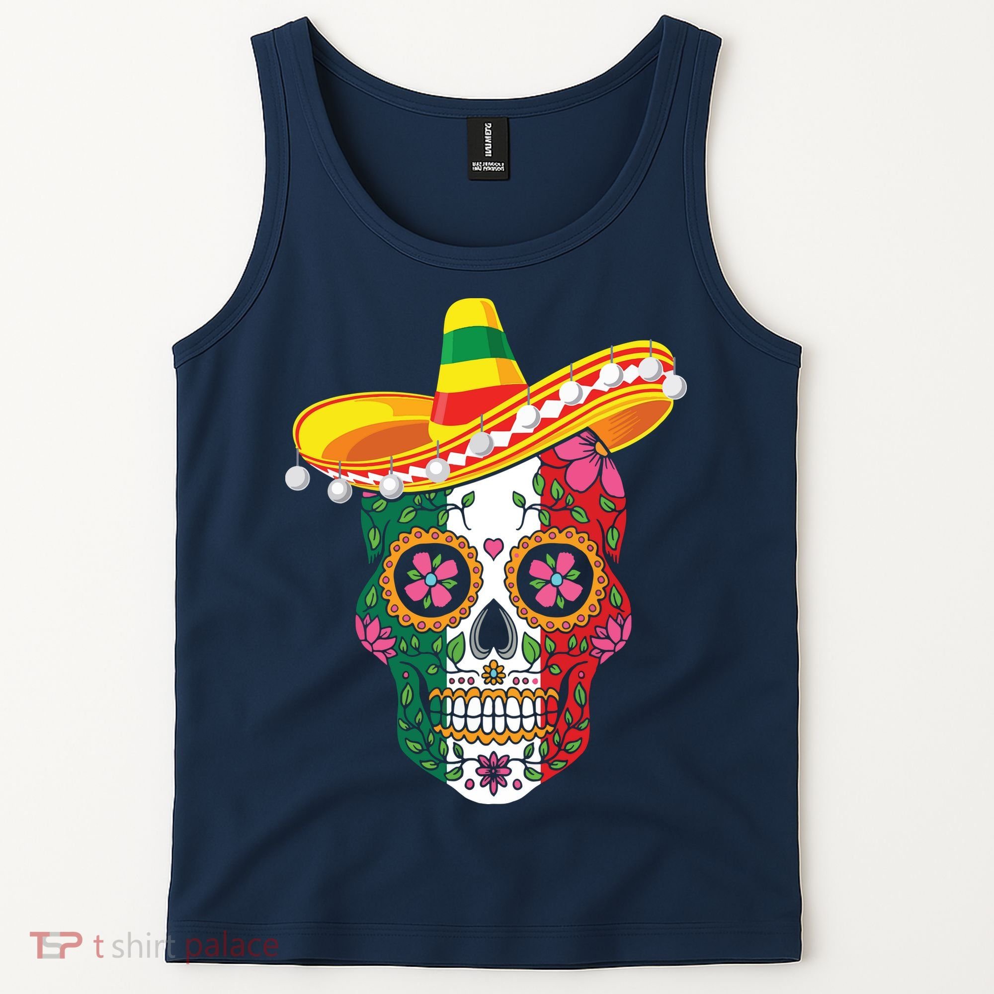 Cinco De Mayo Shirts Sugar Mexican Skull Cinco De Mayo Tank Top