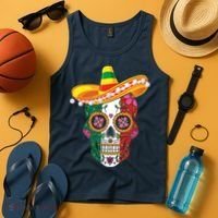 Cinco De Mayo Shirts Sugar Mexican Skull Cinco De Mayo Tank Top thumb 4